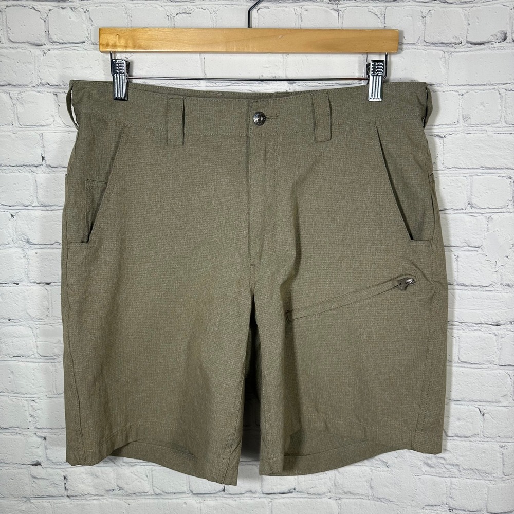 Duluth Trading Co Mens 11 Inseam Shorts Brown 36 Polyester 53707 Outdoor Utility